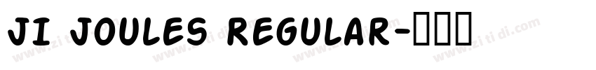 JI Joules Regular字体转换